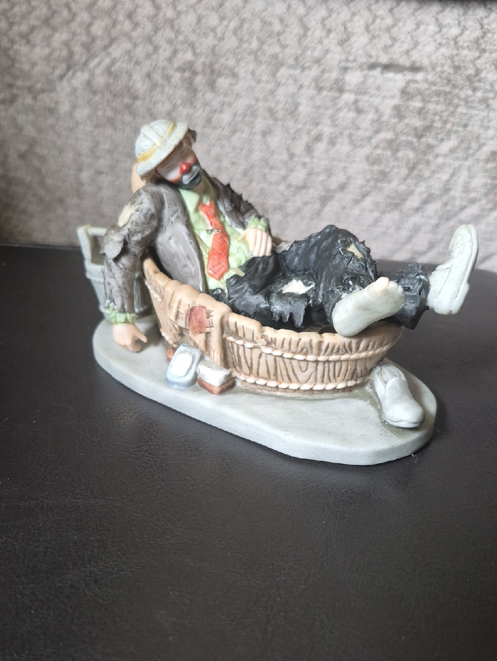 Emmett Kelly Jr. Weary Willy "Saturday Night" Porcelain Figurine